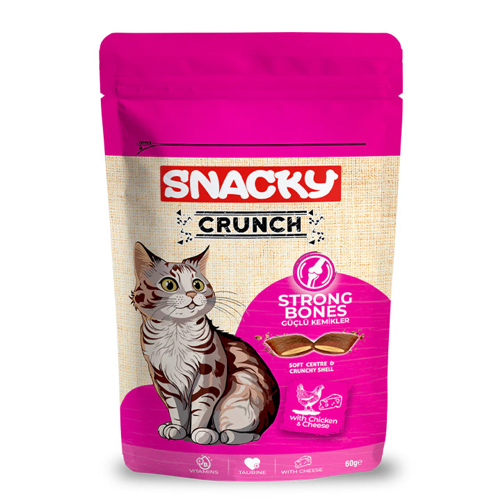 Snacky Cat Crunch ( Strong Bones) Chicken-Cheese