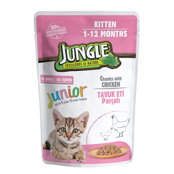 Jungle Chicken Pouch Wet Food Kitten