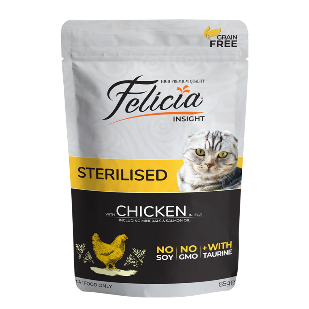Felicia Sterilized Cats with Chicken in Jelly